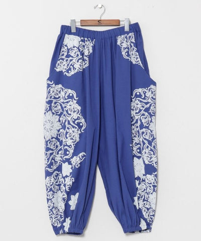 Amina x VORRUK Mandala Wide Pants by AMINA - Ametsuchi