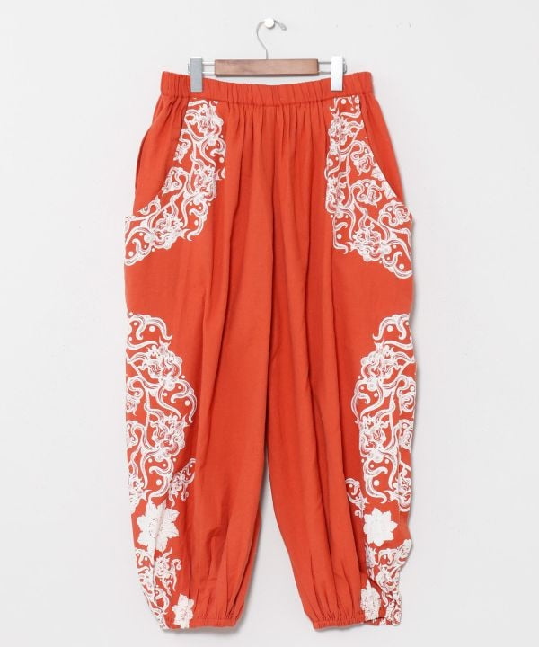 Amina x VORRUK Mandala Wide Pants by AMINA - Ametsuchi