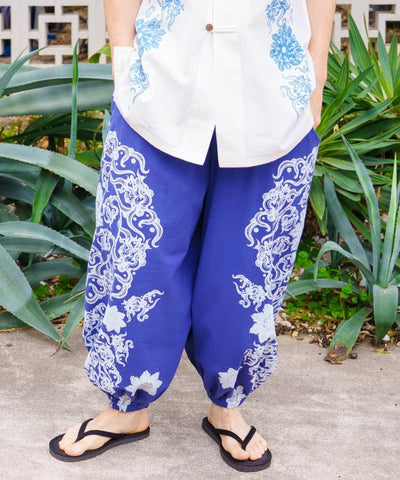 Amina x VORRUK Mandala Wide Pants by AMINA - Ametsuchi