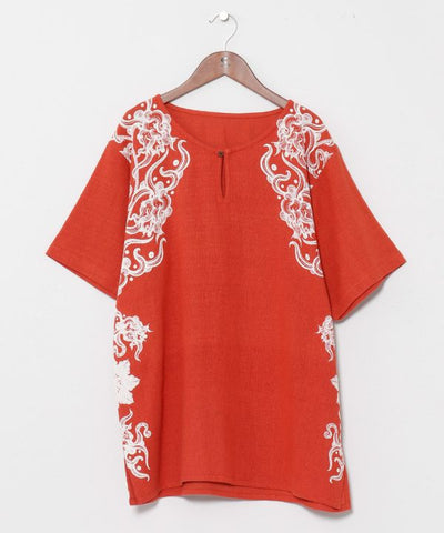 Amina Top con estampado de mandala de VORRUK AMINA - Ametsuchi