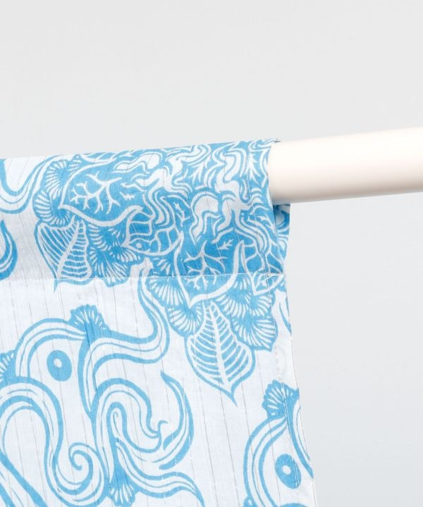 Amina x VORRUK - Lotus Motif Noren Curtain by AMINA - Ametsuchi