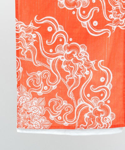 Amina x VORRUK - Lotus Motif Noren Curtain by AMINA - Ametsuchi