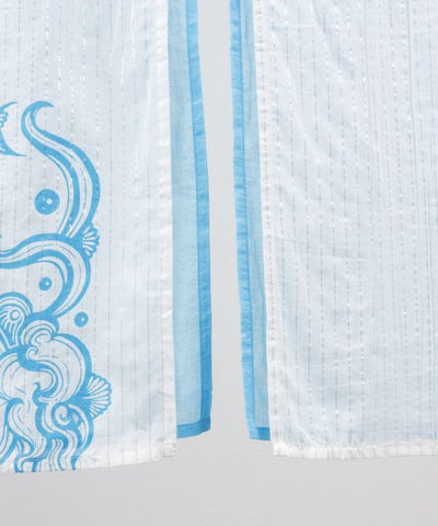 Amina x VORRUK - Lotus Motif Noren Curtain by AMINA - Ametsuchi
