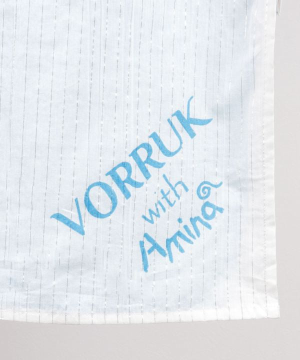 Amina x VORRUK - Lotus Motif Noren Curtain by AMINA - Ametsuchi