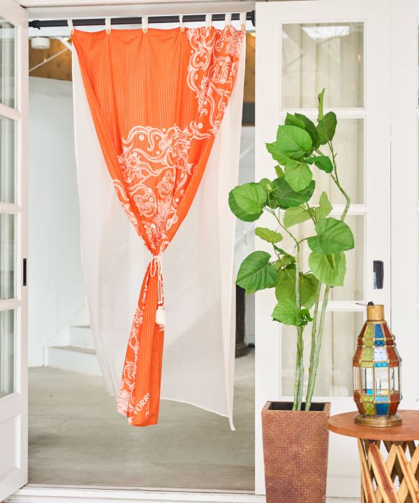 Amina x VORRUK - Lotus Motif Layered Curtain by AMINA - Ametsuchi