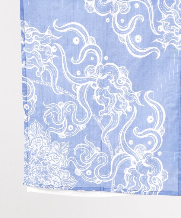 Amina x VORRUK - Lotus Motif Layered Curtain by AMINA - Ametsuchi