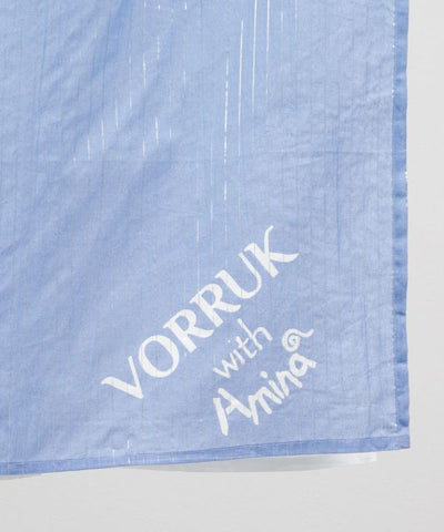 Amina x VORRUK - Lotus Motif Layered Curtain by AMINA - Ametsuchi