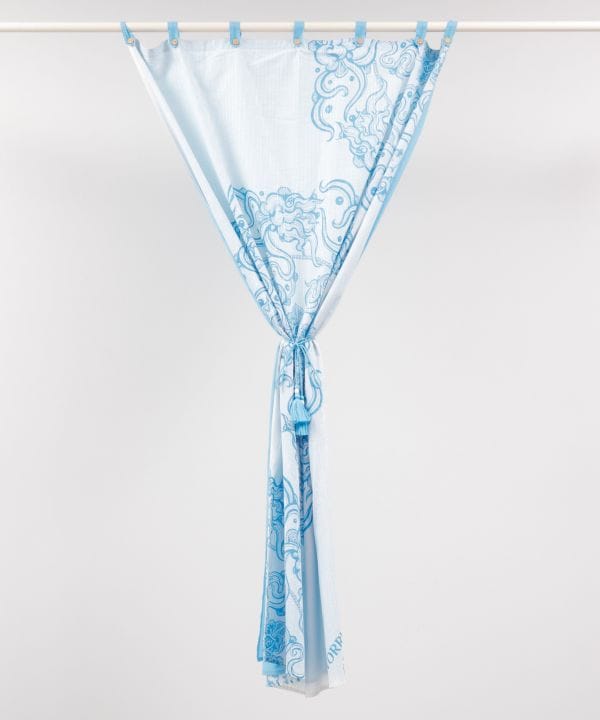 Amina x VORRUK - Lotus Motif Layered Curtain by AMINA - Ametsuchi