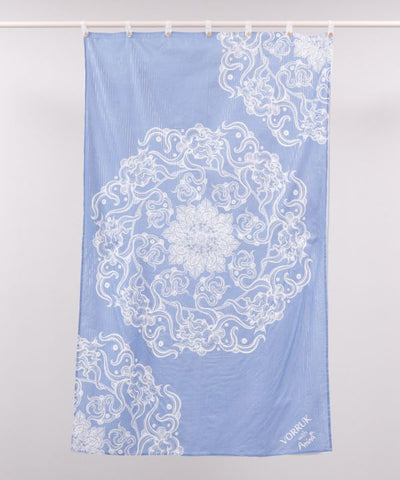 Amina x VORRUK - Lotus Motif Layered Curtain by AMINA - Ametsuchi