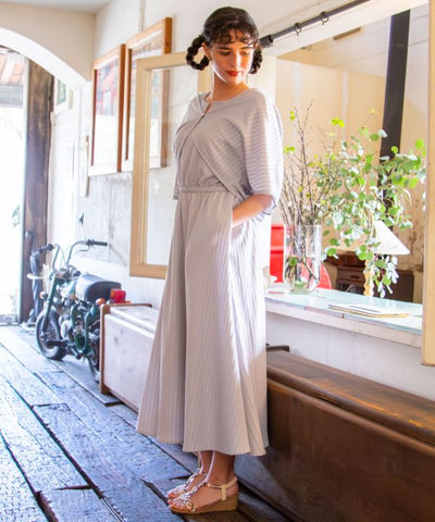 Draped Dress Cardigan Set by 欧州航路 - Ametsuchi