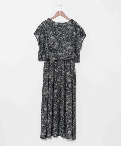 Floral Top Dress Set by 欧州航路 - Ametsuchi