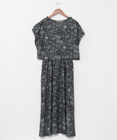 Floral Top Dress Set by 欧州航路 - Ametsuchi