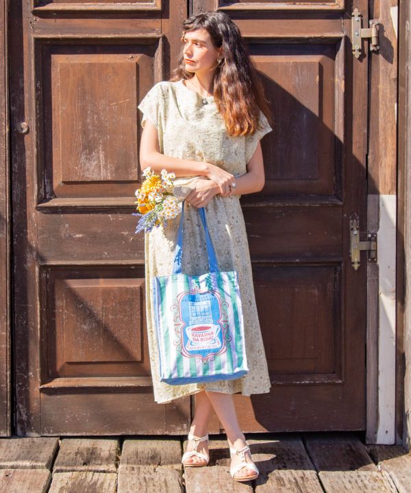 Retro Style Organic Cotton Tote Bag by 欧州航路 - Ametsuchi