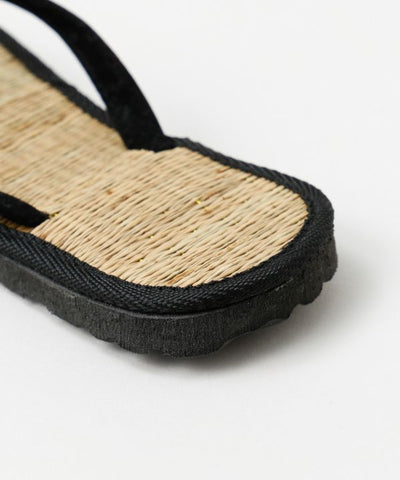 Straw Beach Flat Sandals by AMINA - Ametsuchi