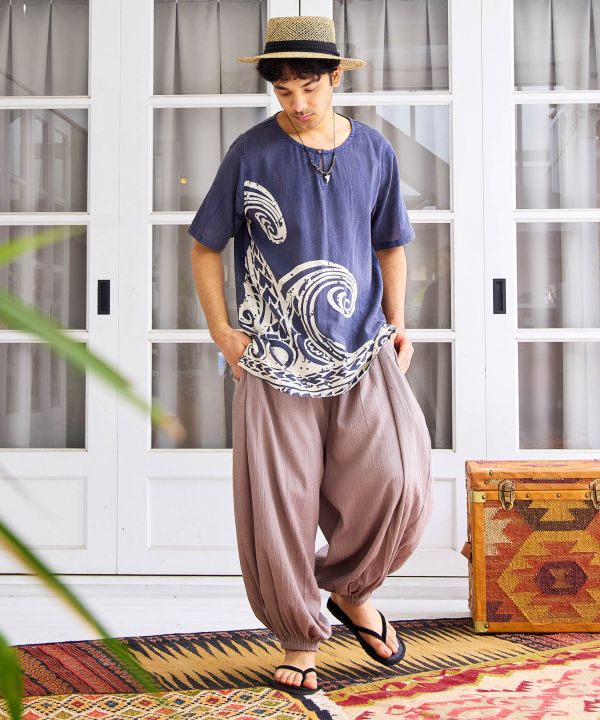 Straw Beach Flat Sandals by AMINA - Ametsuchi