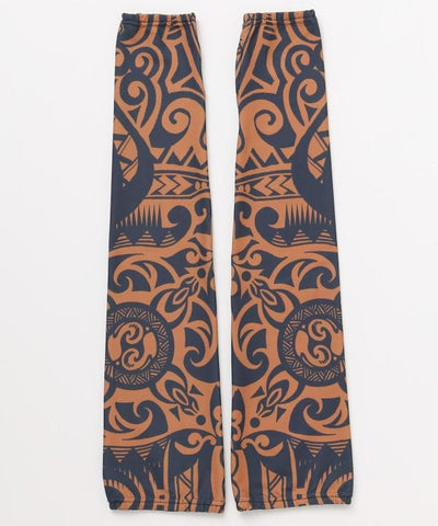 Tribal Pattern UV Protection Arm Covers by AMINA - Ametsuchi
