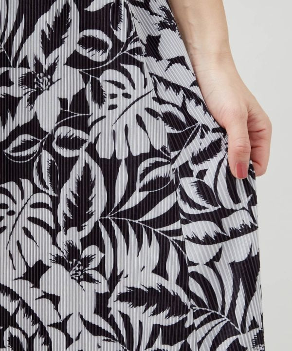 Botanical Pleated Camisole Dress by Kahiko - Ametsuchi