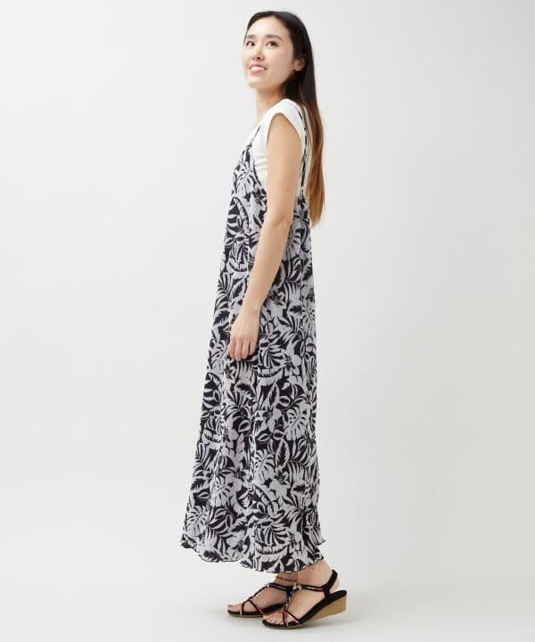 Botanical Pleated Camisole Dress by Kahiko - Ametsuchi
