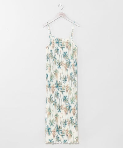 Botanical Pleated Camisole Dress by Kahiko - Ametsuchi