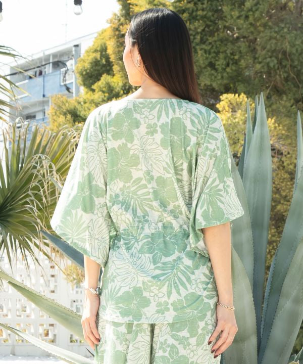Stretch Waist Tie Top by Kahiko - Ametsuchi
