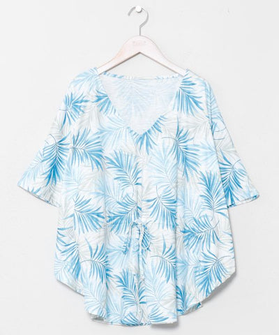 Stretch Waist Tie Top by Kahiko - Ametsuchi