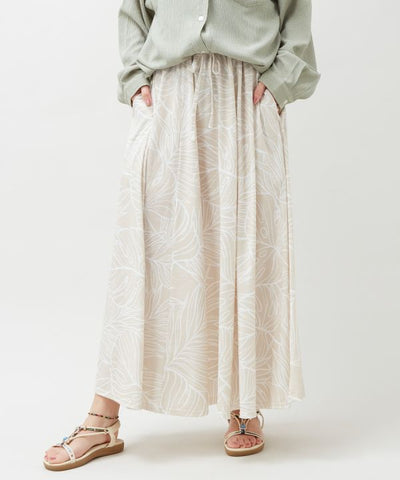 Stretch Resort Flare Skirt by Kahiko - Ametsuchi