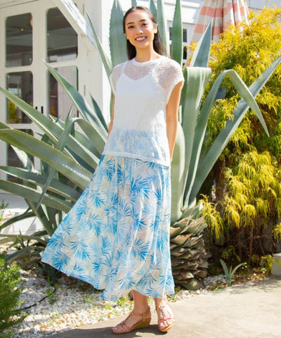 Stretch Resort Flare Skirt by Kahiko - Ametsuchi
