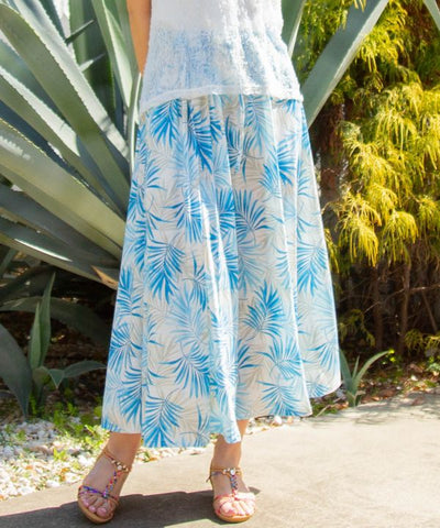 Stretch Resort Flare Skirt by Kahiko - Ametsuchi
