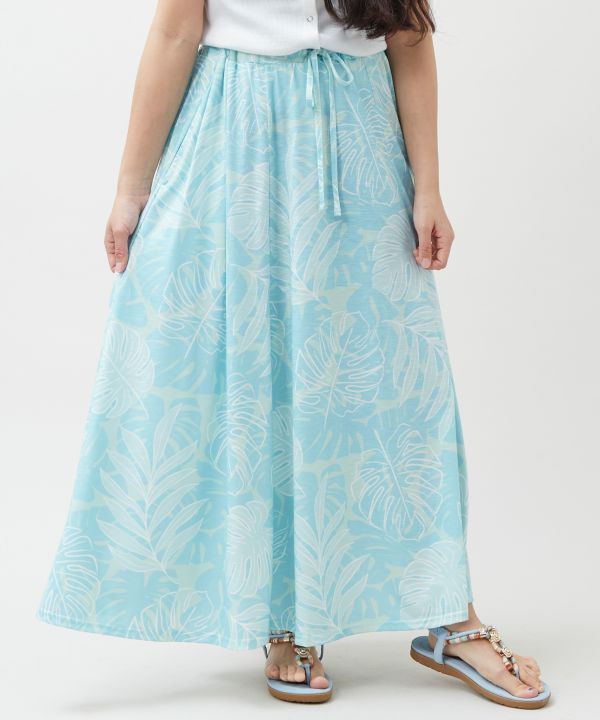 Stretch Resort Flare Skirt by Kahiko - Ametsuchi