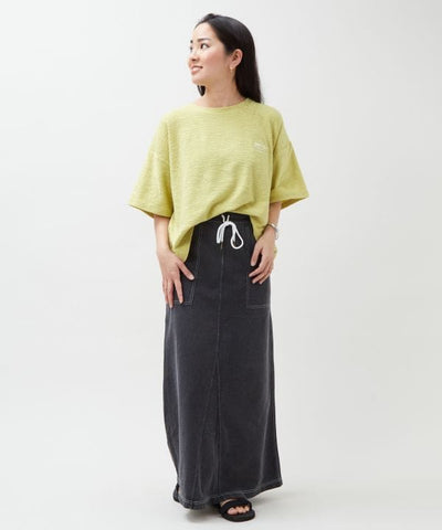 SURF＆Palms Embroidery Cropped Resort T-Shirt by Kahiko - Ametsuchi