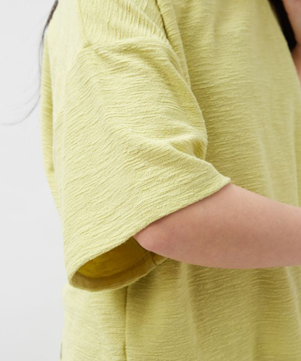 SURF＆Palms Embroidery Cropped Resort T-Shirt by Kahiko - Ametsuchi