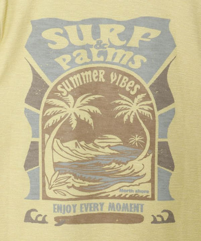 SURF＆Palms Hawaiian Embroidery Men Tank by Kahiko - Ametsuchi
