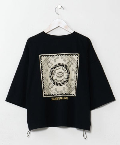 SURF＆Palms Quick Dry Cropped T-Shirt by Kahiko - Ametsuchi