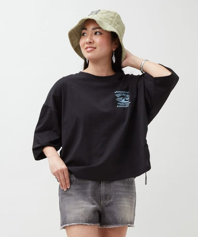 SURF＆Palms Quick Dry Cropped T-Shirt by Kahiko - Ametsuchi