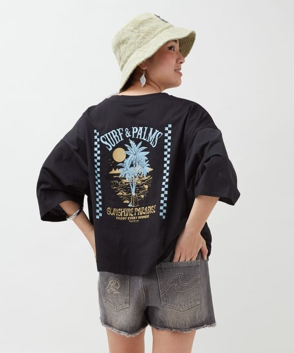T-Shirt Potongan Cepat Kering SURF＆Palms oleh Kahiko - Ametsuchi