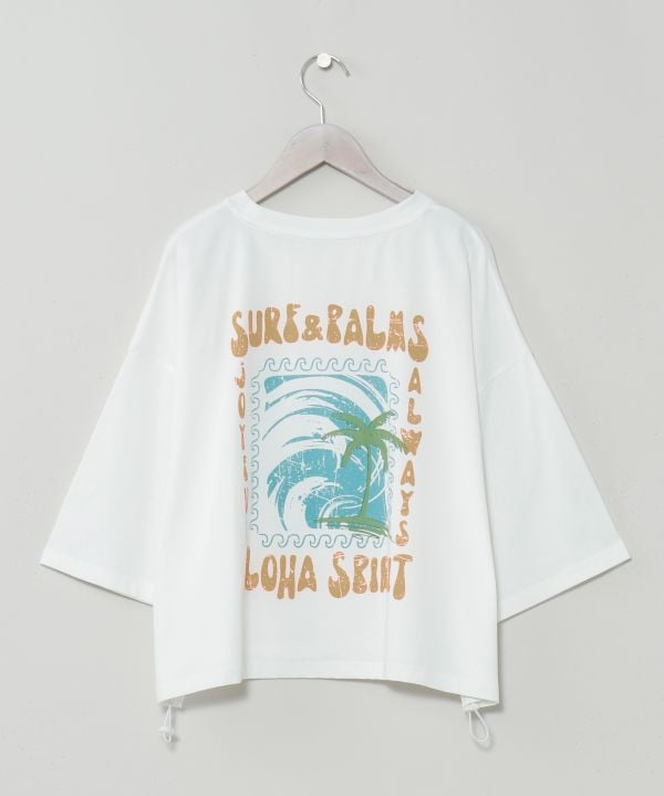 SURF＆Palms Quick Dry Cropped T-Shirt