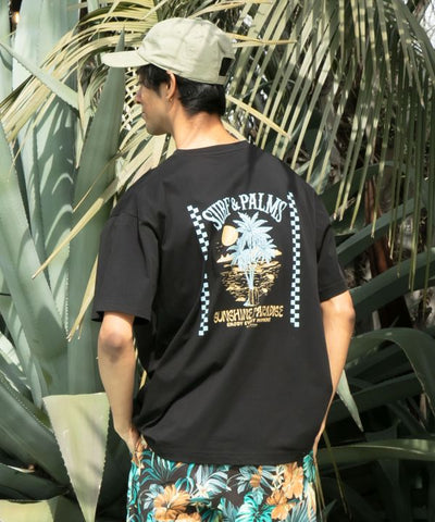 SURF＆Palms Quick Dry Men T-Shirt by Kahiko - Ametsuchi