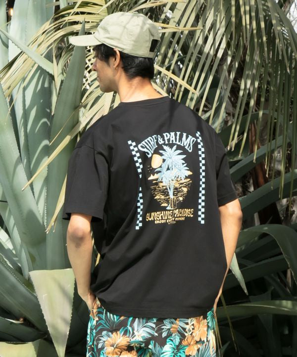 SURF＆Palms Quick Dry Men T-Shirt by Kahiko - Ametsuchi