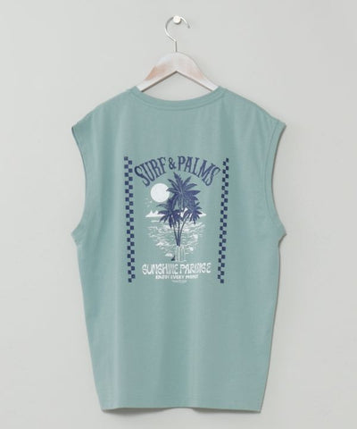 SURF＆Palms Quick Dry Men Tank by Kahiko - Ametsuchi