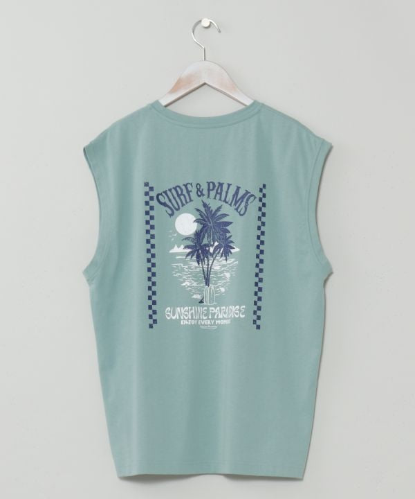 SURF＆Palms Quick Dry Men Tank by Kahiko - Ametsuchi