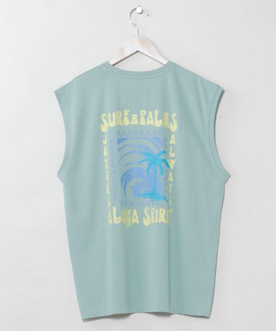 SURF＆Palms Quick Dry Men Tank by Kahiko - Ametsuchi