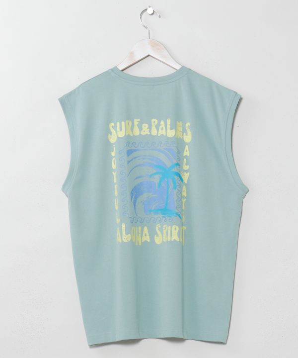 SURF＆Palms Quick Dry Men Tank by Kahiko - Ametsuchi