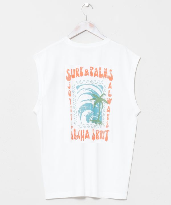 SURF＆Palms Quick Dry Men Tank by Kahiko - Ametsuchi