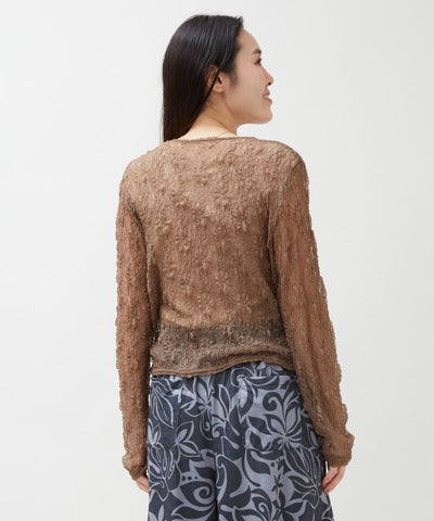 Sheer Lace Travel Cardigan by Kahiko - Ametsuchi