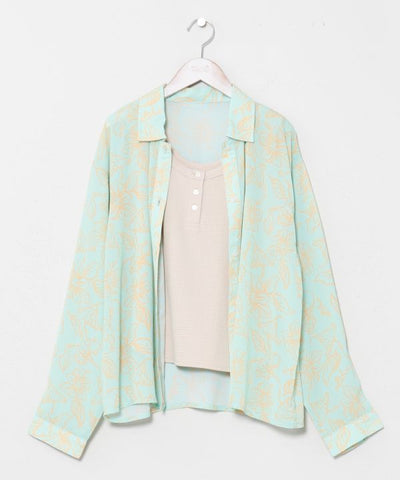 SURF＆Palms Crinkled Floral Layered Set by Kahiko - Ametsuchi