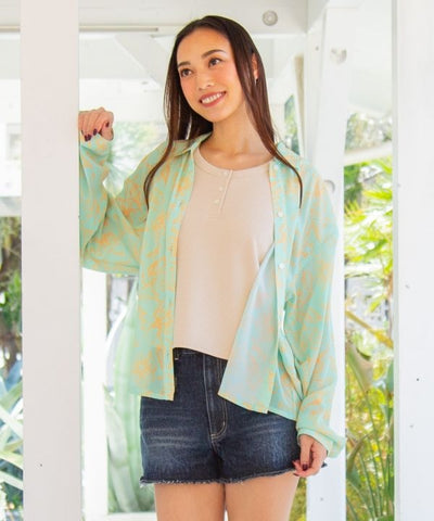 SURF＆Palms Crinkled Floral Layered Set by Kahiko - Ametsuchi