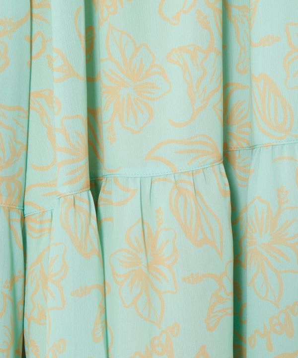 SURF＆Palms Hawaiian Crinkle Wide Pants by Kahiko - Ametsuchi