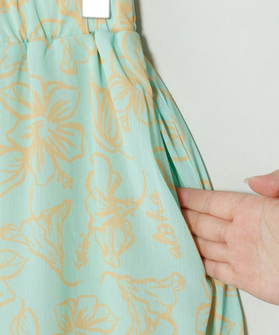 SURF＆Palms Hawaiian Crinkle Wide Pants by Kahiko - Ametsuchi