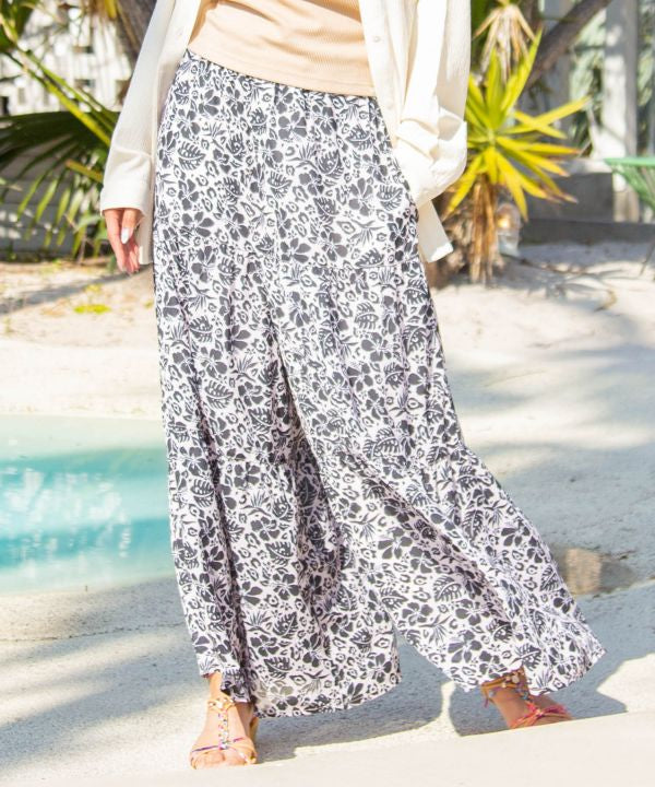 SURF＆Palms Hawaiian Crinkle Wide Pants by Kahiko - Ametsuchi