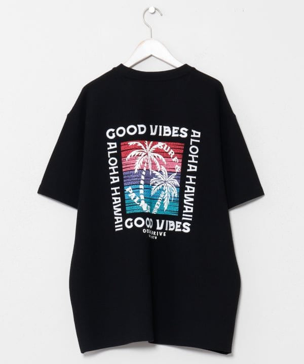 SURF＆Palms Jacquard Surf Print T-Shirt